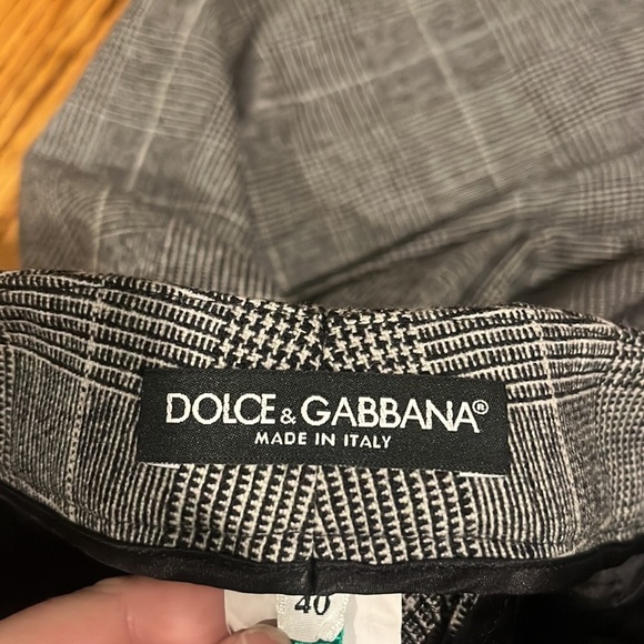 Dolce & Gabbana Woman’s Grey Wool Pants Size 40 / Size 4 - Picture 3 of 7